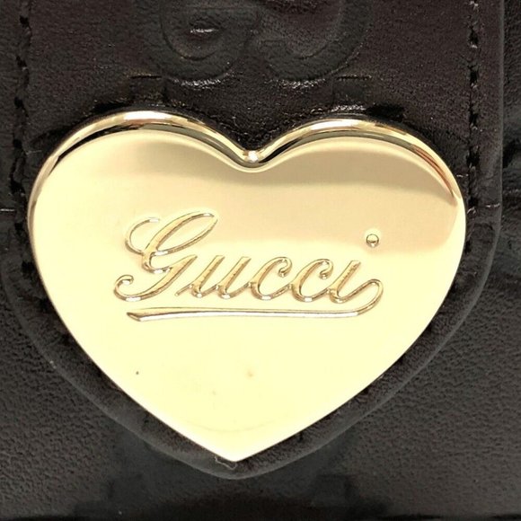 GUCCI GG Heart plate 6-Ring Key Case Leather Brown/GoldHardware - Picture 6 of 12